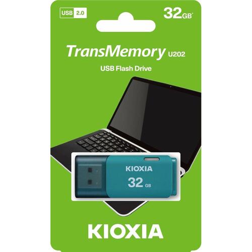 Kioxia TransMemory U202 USB-stik 32 GB - Akvamarin
