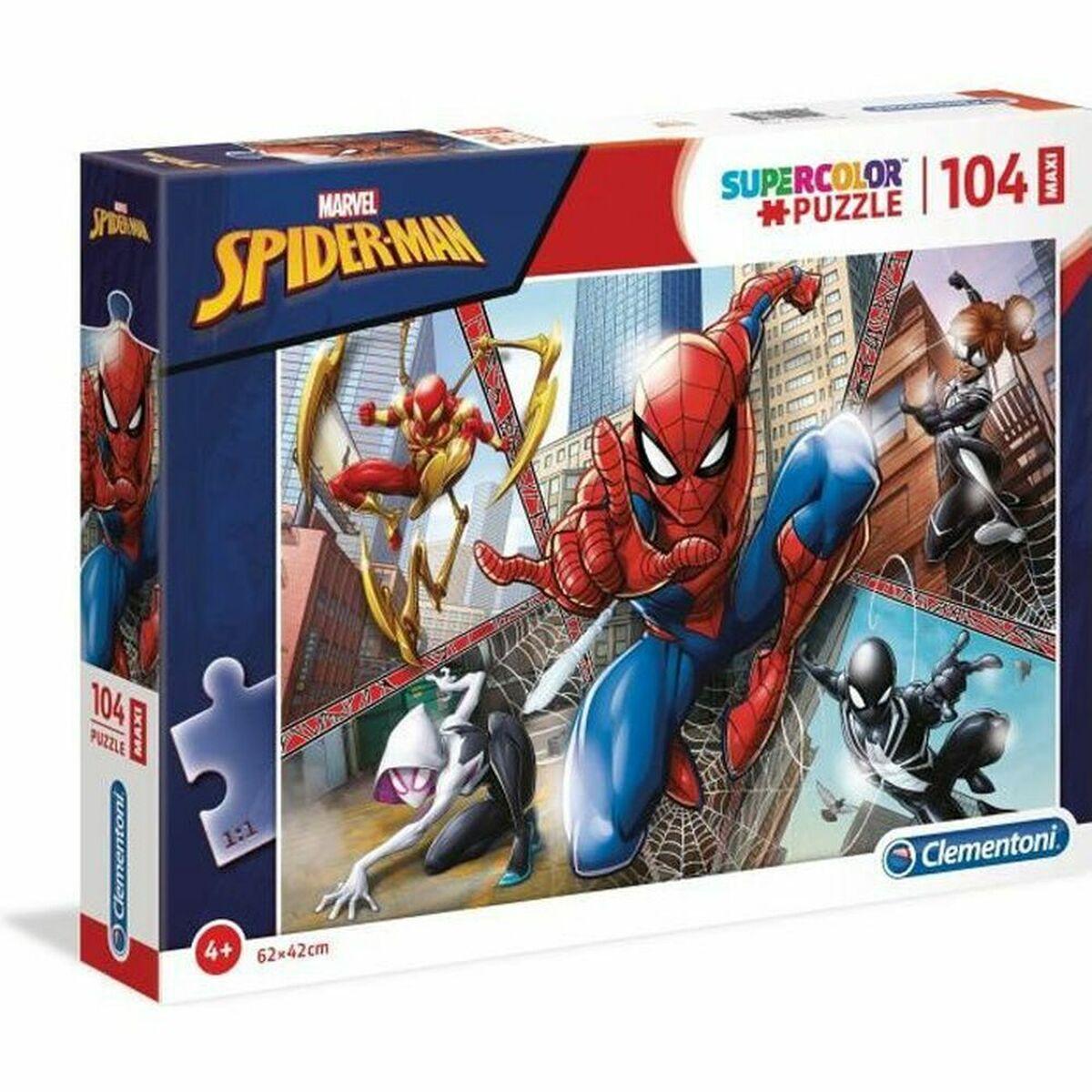 Børne Puslespil Clementoni Marvel Spider Man 23734 Maxi 104 Dele