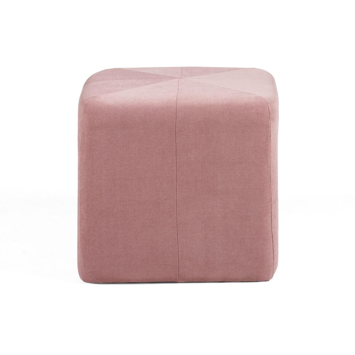Thai Natura Puf - Pink, 45 x 45 x 45 cm (firkantet) (OUTLET B)