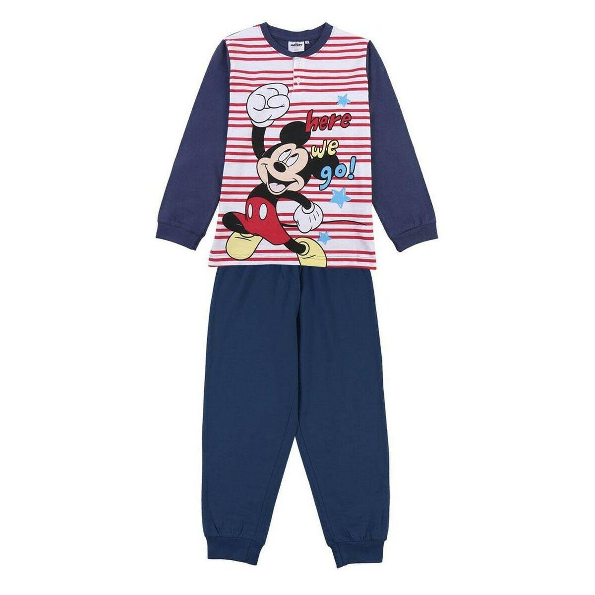 Mickey Mouse Pyjamas Til Drenge Mørkeblå 3 år