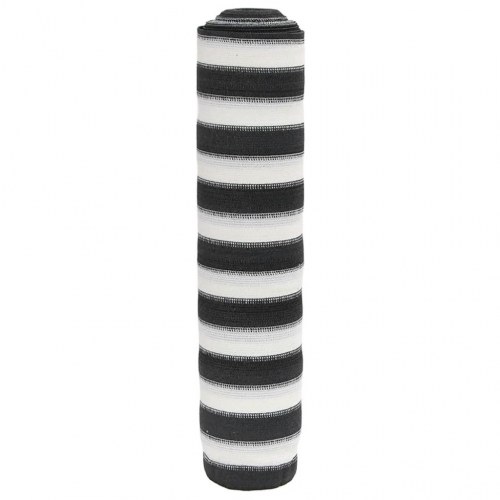 Afskærmning 1×10 m - 195 g/m² HDPE, antracitgrå/hvid