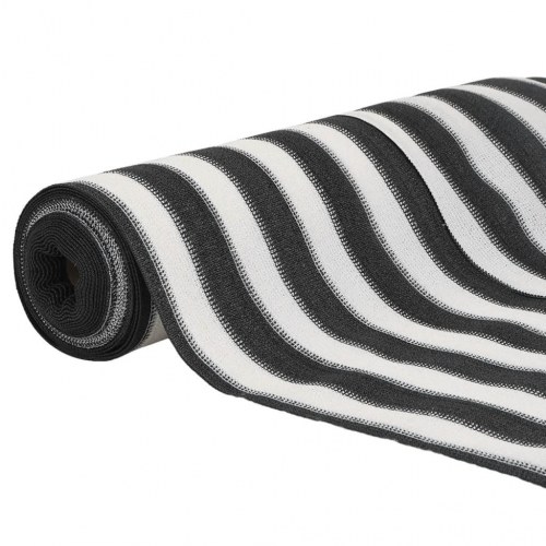Afskærmning 1×10 m - 195 g/m² HDPE, antracitgrå/hvid