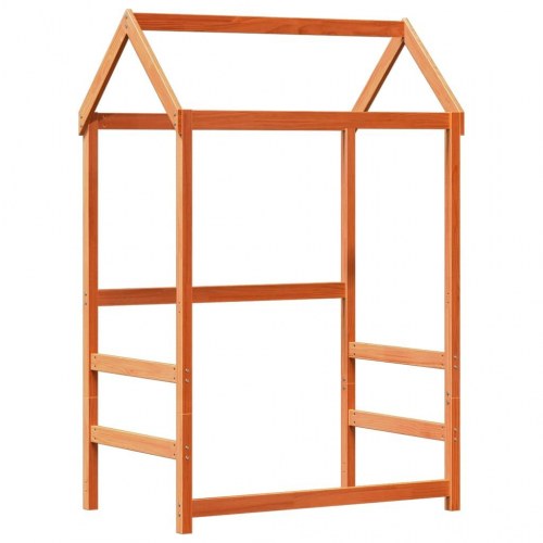 Husseng 90x200 cm massivt fyrretræ gyldenbrun