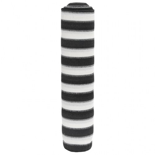 Afskærmning 1,8 × 25 m - HDPE 195 g/m², antracitgrå/hvid
