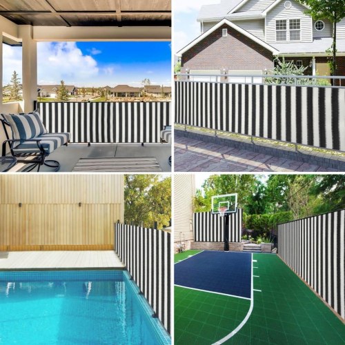 Afskærmning 1,5 × 10 m - 195 g/m² HDPE, antracitgrå/hvid