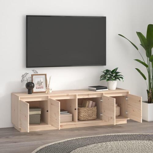 Tv-bord 156x37x45 cm massivt fyrretræ