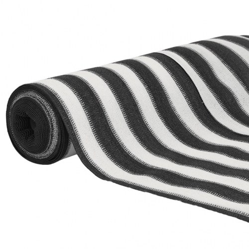 Afskærmning 1,8 × 50 m - 195 g/m² HDPE, antracitgrå/hvid