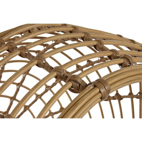 Hundeseng Home ESPRIT Hvid Natur syntetisk Rattan 60 x 58 x 58 cm