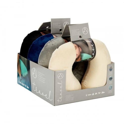 Nakkepude rejse - Blå/Sort/Beige/Grå, 31 × 10,5 × 27,4 cm (4 stk.)