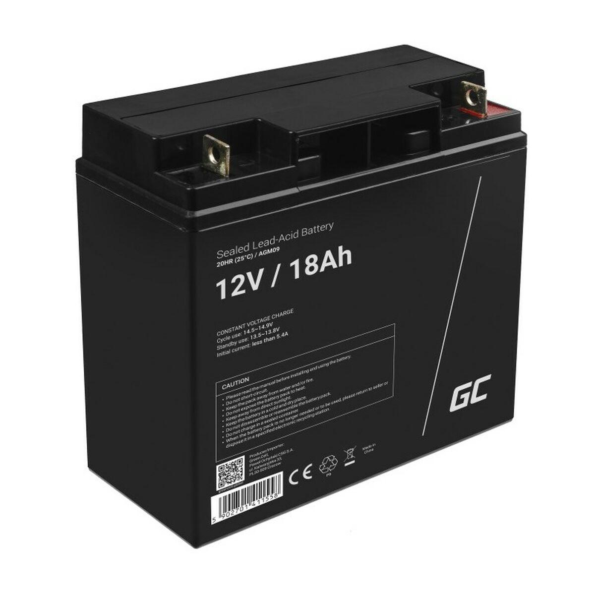 Batteri til System til Uafbrydelig Strømforsyning Green Cell AGM09 18000 mAh 12 V