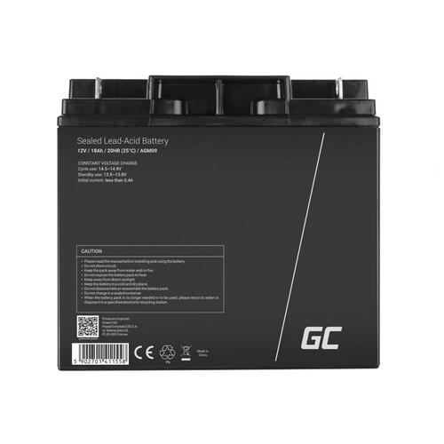 Batteri til System til Uafbrydelig Strømforsyning Green Cell AGM09 18000 mAh 12 V