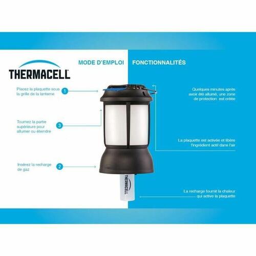 Myggemiddel THERMACELL SB-86601350 Sort