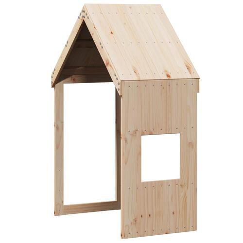 Køjeseng med tag 75x190 cm massivt fyrretræ hvid