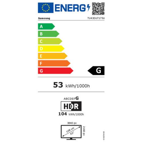Smart TV Samsung TU43DU7175 4K Ultra HD 43" LED