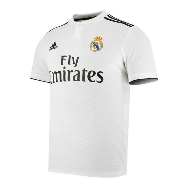 Kortærmet fodboldtrøje til mænd Adidas Real Madrid Hvid 18/19 (1ª) S
