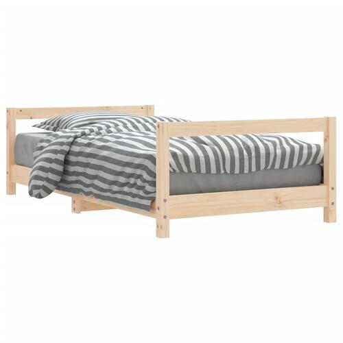 Sengeramme til juniorseng 80x160 cm massivt fyrretræ