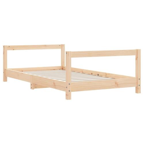Sengeramme til juniorseng 80x160 cm massivt fyrretræ
