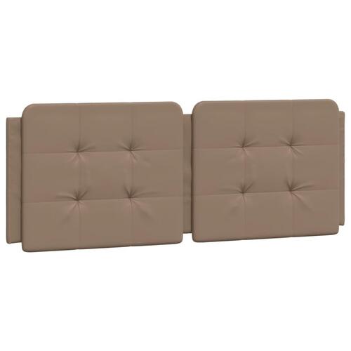 Seng 120x200 cm kunstlæder cappuccinofarvet