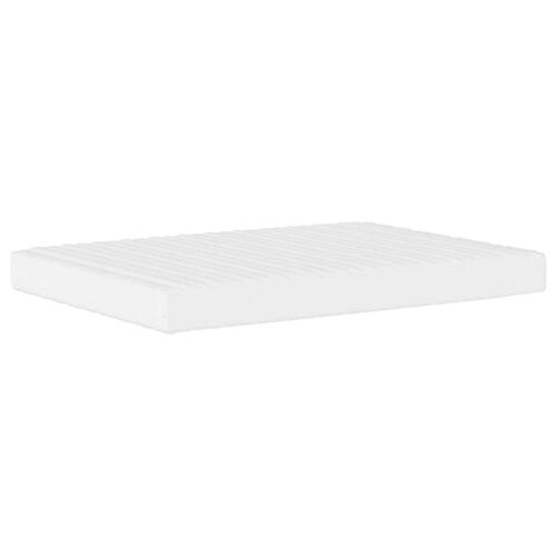Seng 120x200 cm kunstlæder cappuccinofarvet