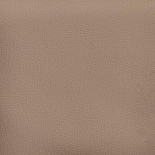 Seng 120x200 cm kunstlæder cappuccinofarvet
