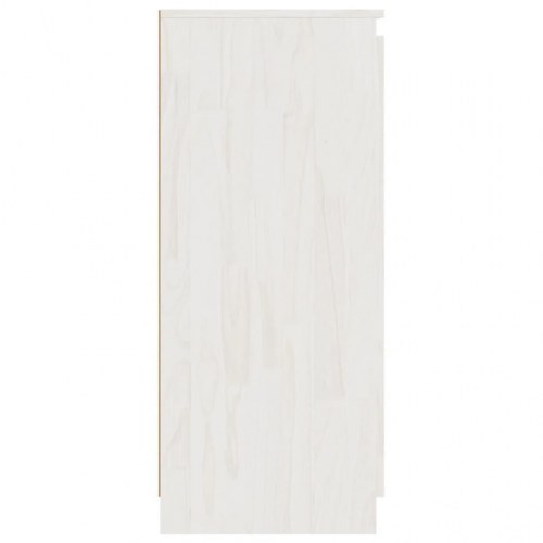 Skænk 60×36×84 cm - massivt fyrretræ, hvid