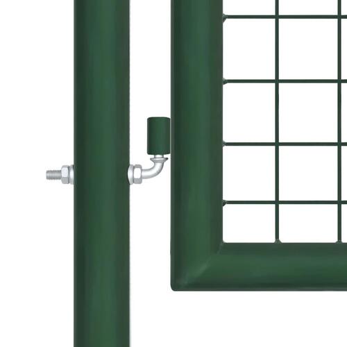 Gitterlåge til havehegn 400x175 cm galvaniseret stål grøn