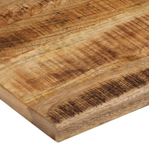 Bordplade 110x80x3,8 cm naturlig kant massivt ru mangotræ