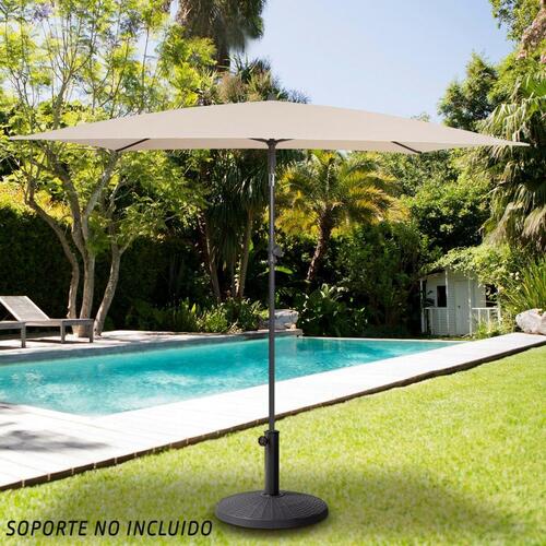 Parasol Aktive Flødefarvet Stål 200 x 230 x 125 cm