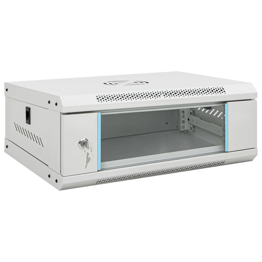 Væghængt netværksskab 53x40x21 cm 4U IP20 19" billede