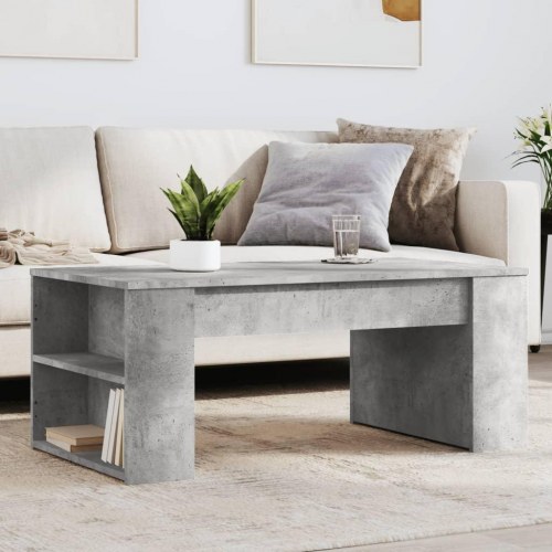 Sofabord i konstrueret træ - 102 × 55 × 42 cm, betongrå