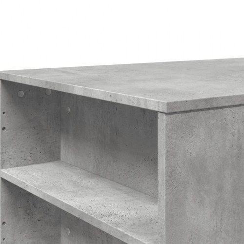 Sofabord i konstrueret træ - 102 × 55 × 42 cm, betongrå