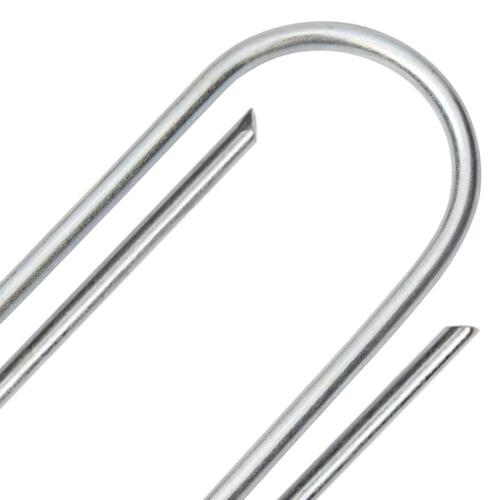 Jordpløkker 50 stk. U-facon 15x3,5 cm galvaniseret stål