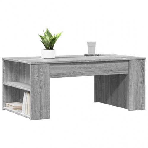 Sofabord i konstrueret træ - 102 × 55 × 42 cm, grå sonoma-eg
