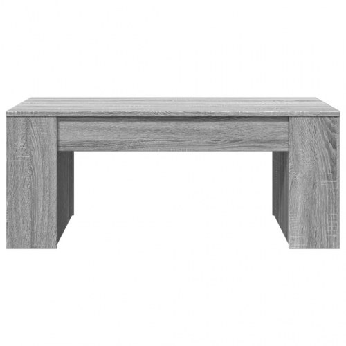 Sofabord i konstrueret træ - 102 × 55 × 42 cm, grå sonoma-eg