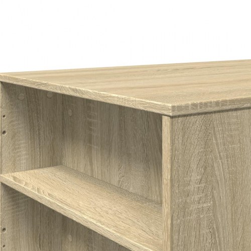 Sofabord 102 × 55 × 42 cm i konstrueret træ - sonoma-eg