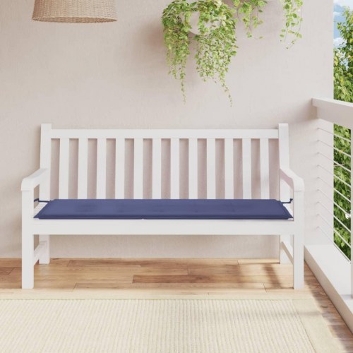 Hynde til havebænk 150×50×4 cm i oxfordstof - marineblå
