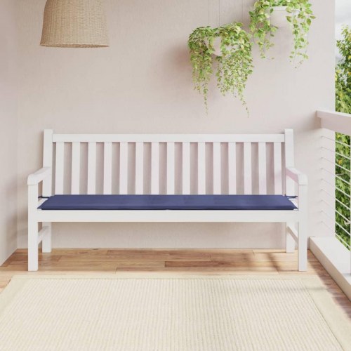Hynde til havebænk 180×50×4 cm i oxfordstof - marineblå