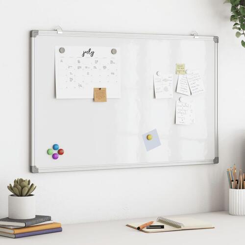 Magnetisk whiteboard 80x50x1,7 cm aluminium