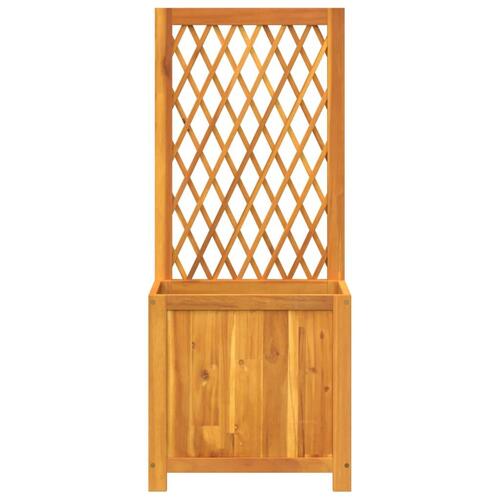 Plantekasse med espalier 55x29,5x132 cm massivt akacietræ