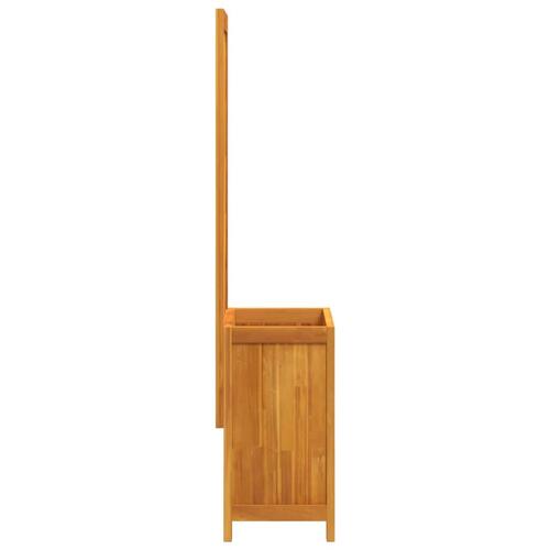 Plantekasse med espalier 55x29,5x132 cm massivt akacietræ