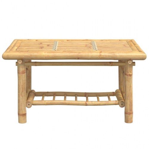 Sofabord i bambus 70 × 45 × 36 cm - naturlig finish