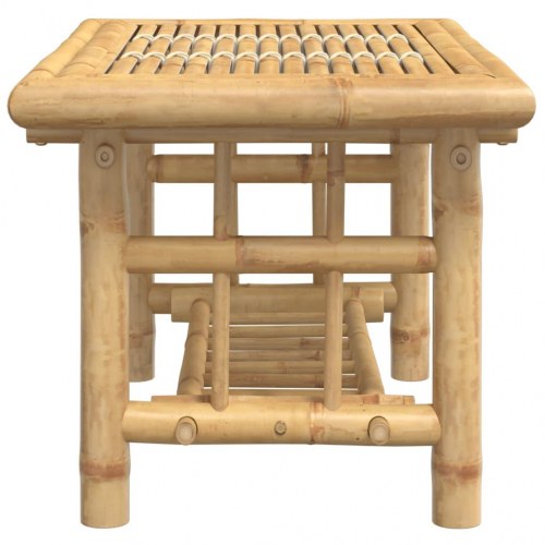 Sofabord i bambus 70 × 45 × 36 cm - naturlig finish