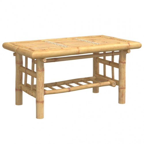 Sofabord i bambus 70 × 45 × 36 cm - naturlig finish
