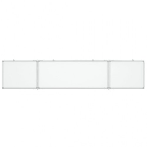 Magnetisk whiteboard 200x40x1,7 cm foldbart aluminium