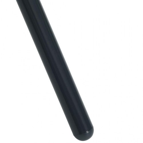 Udendørs møbelsæt 5 dele stabelbar pulverlakeret stål antracit