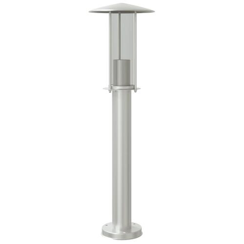 Udendørs standerlampe 60 cm rustfrit stål sølvfarvet