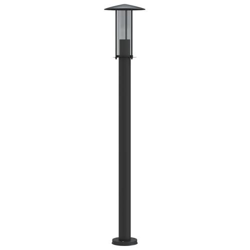 Udendørs standerlamper 3 stk. 100 cm rustfrit stål sort
