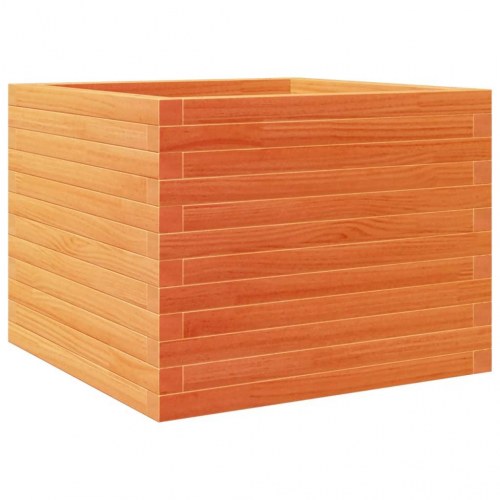 Plantekasse 60 x 60 x 46 cm i massivt fyrretræ - gyldenbrun