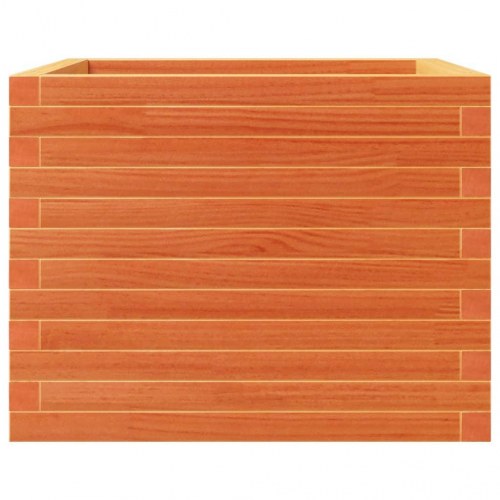 Plantekasse 60 x 60 x 46 cm i massivt fyrretræ - gyldenbrun