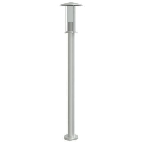 Udendørs standerlamper 3 stk. 100 cm rustfrit stål sølvfarvet